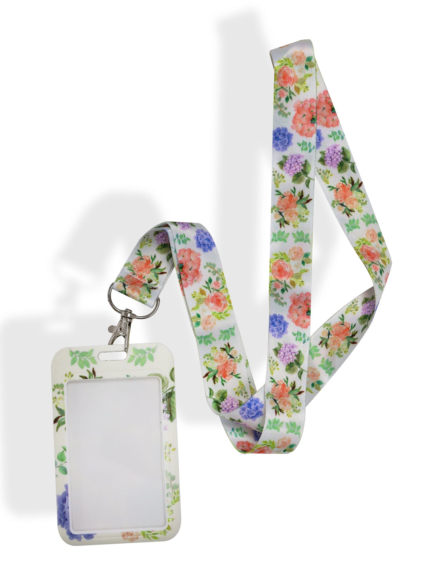 Garden Flower Lanyard with ID Tag