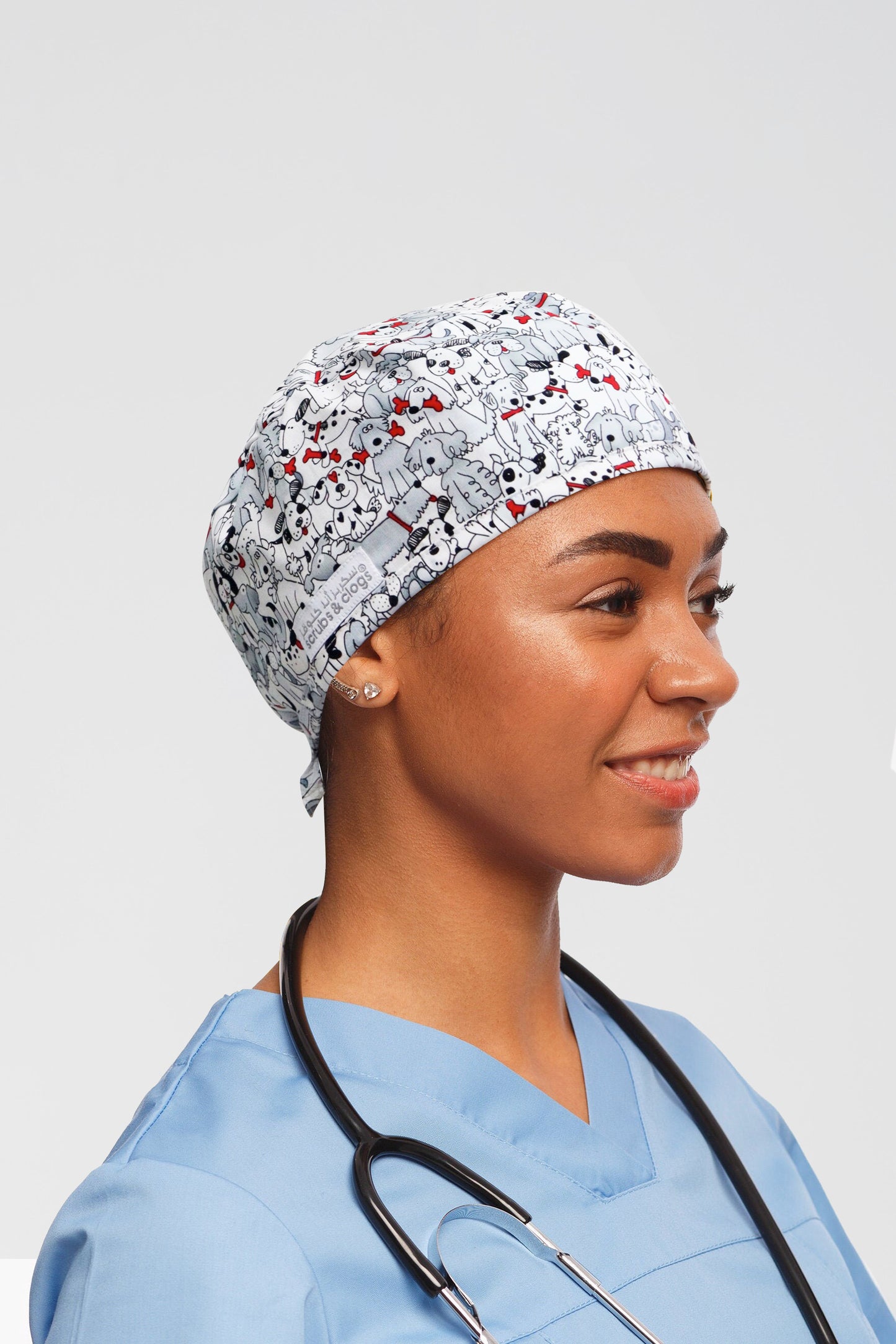 Dog Toons Printed Scrub Hat