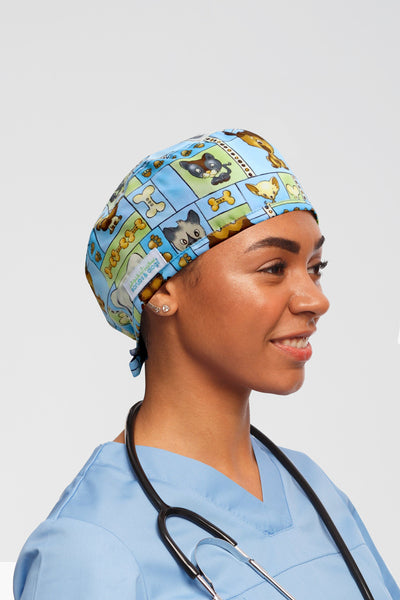 Dogs & Cats Printed Scrub Hat