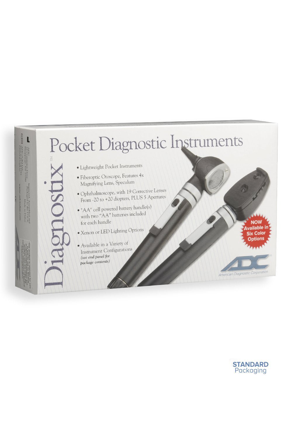 ADC Diagnostix™ Pocket Diagnostic Set - Pocket Otoscope/Ophthalmoscope - Black - 5110N
