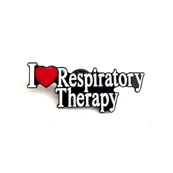 I Love Respiratory Therapy Pin