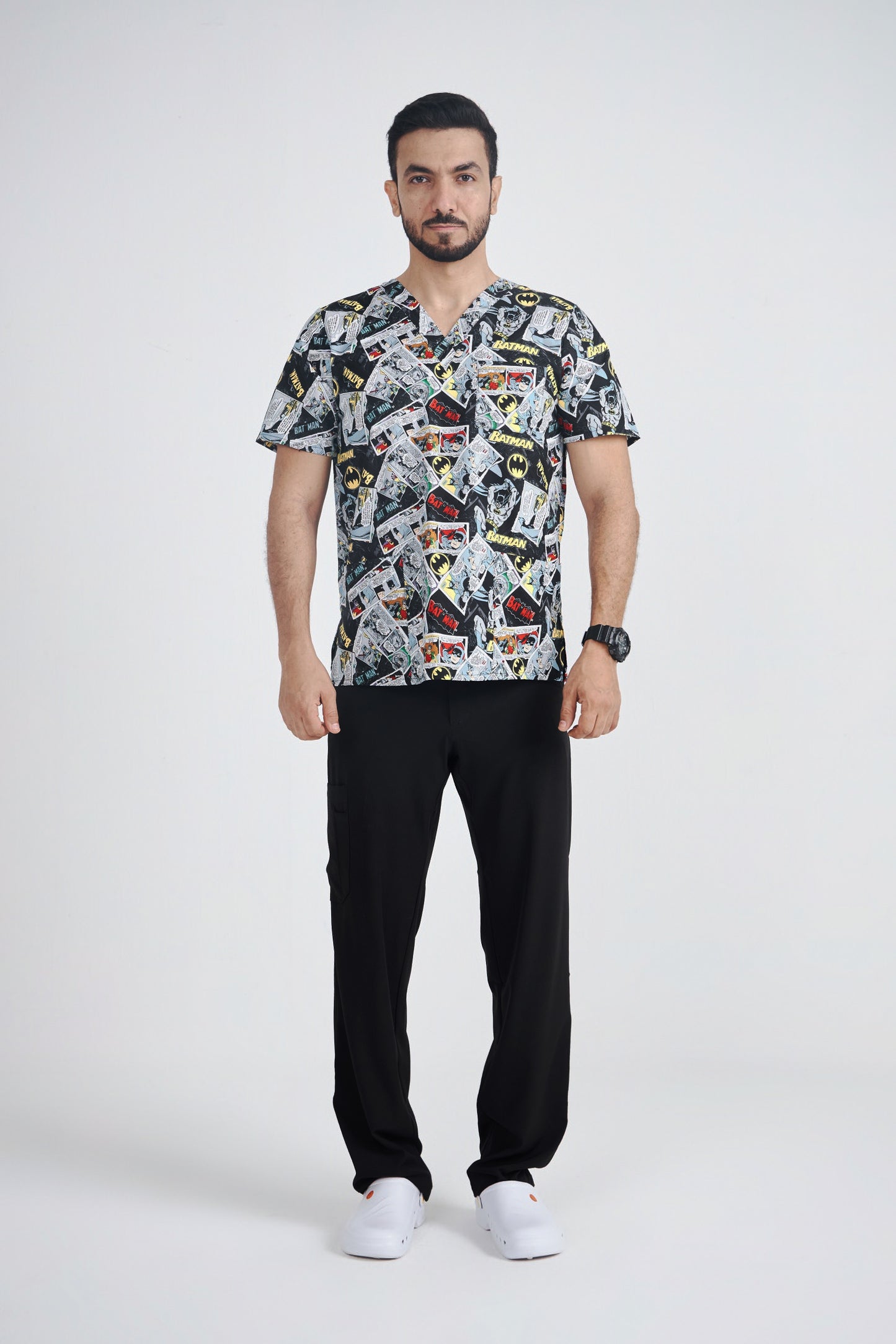 Batman Printed Scrub Top