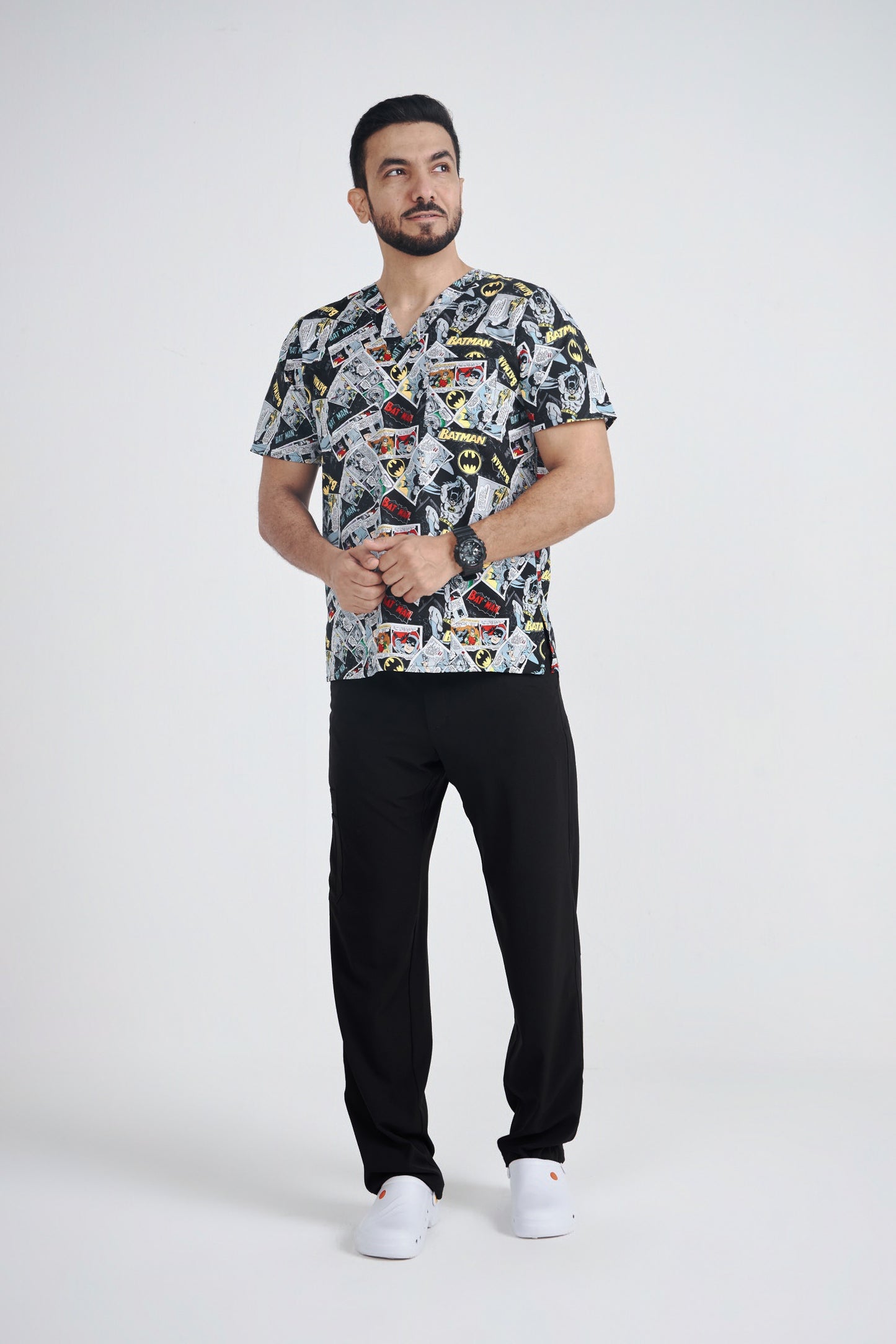 Batman Printed Scrub Top