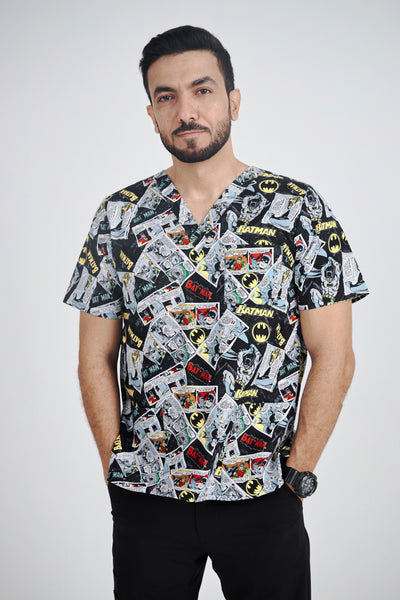 Batman Printed Scrub Top