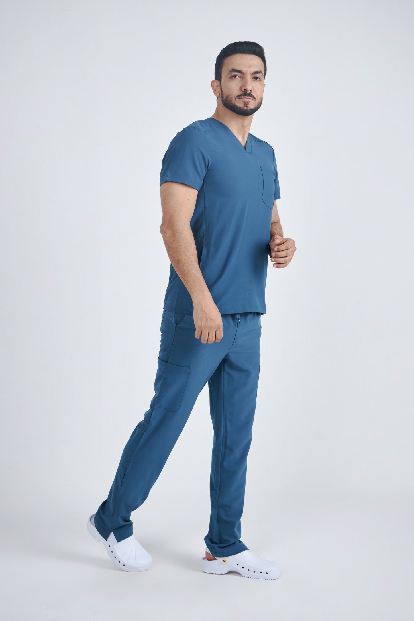 Men's Modern V-neck Addition Scrub Set A6010-A6106