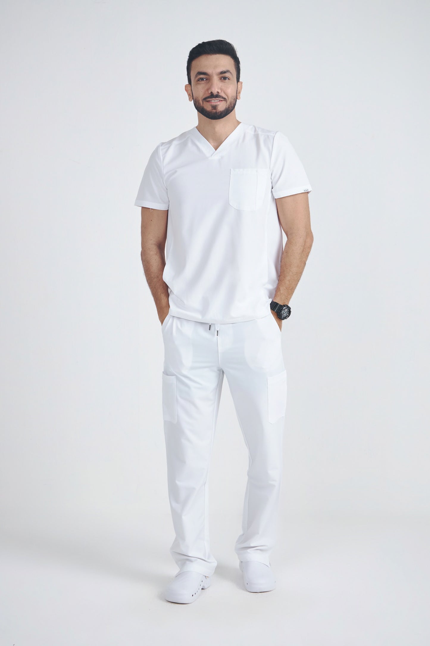 Men's Modern V-neck Addition Scrub Set A6010-A6106