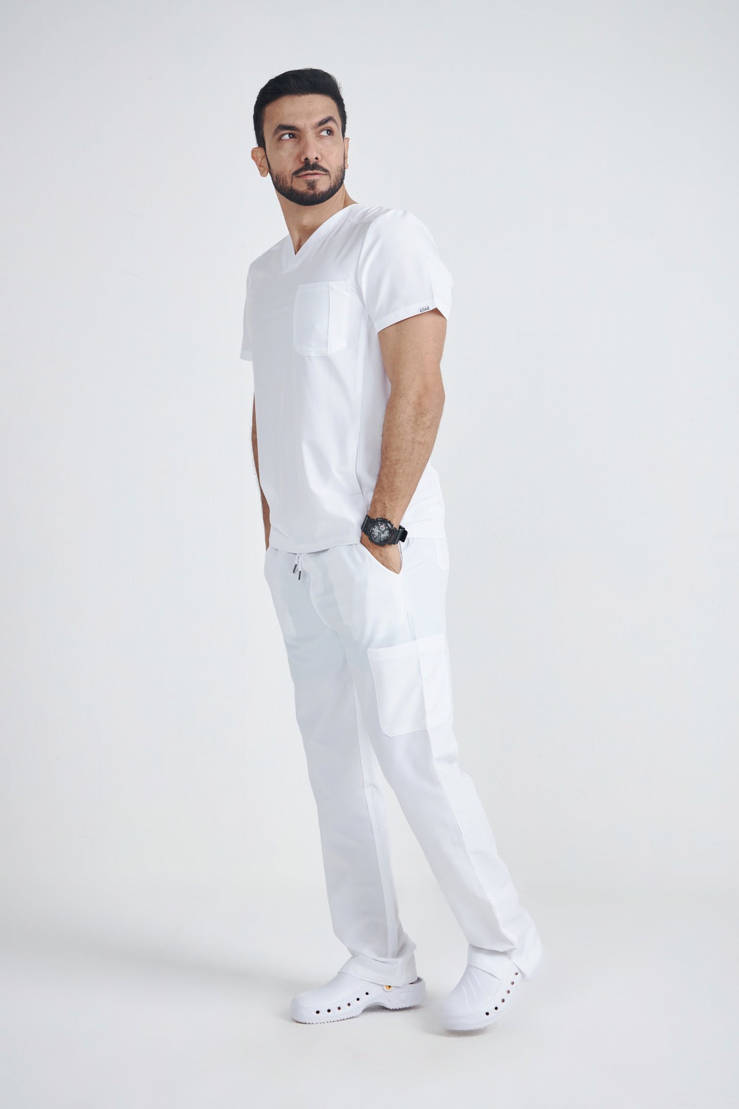 Men's Modern V-neck Addition Scrub Set A6010-A6106