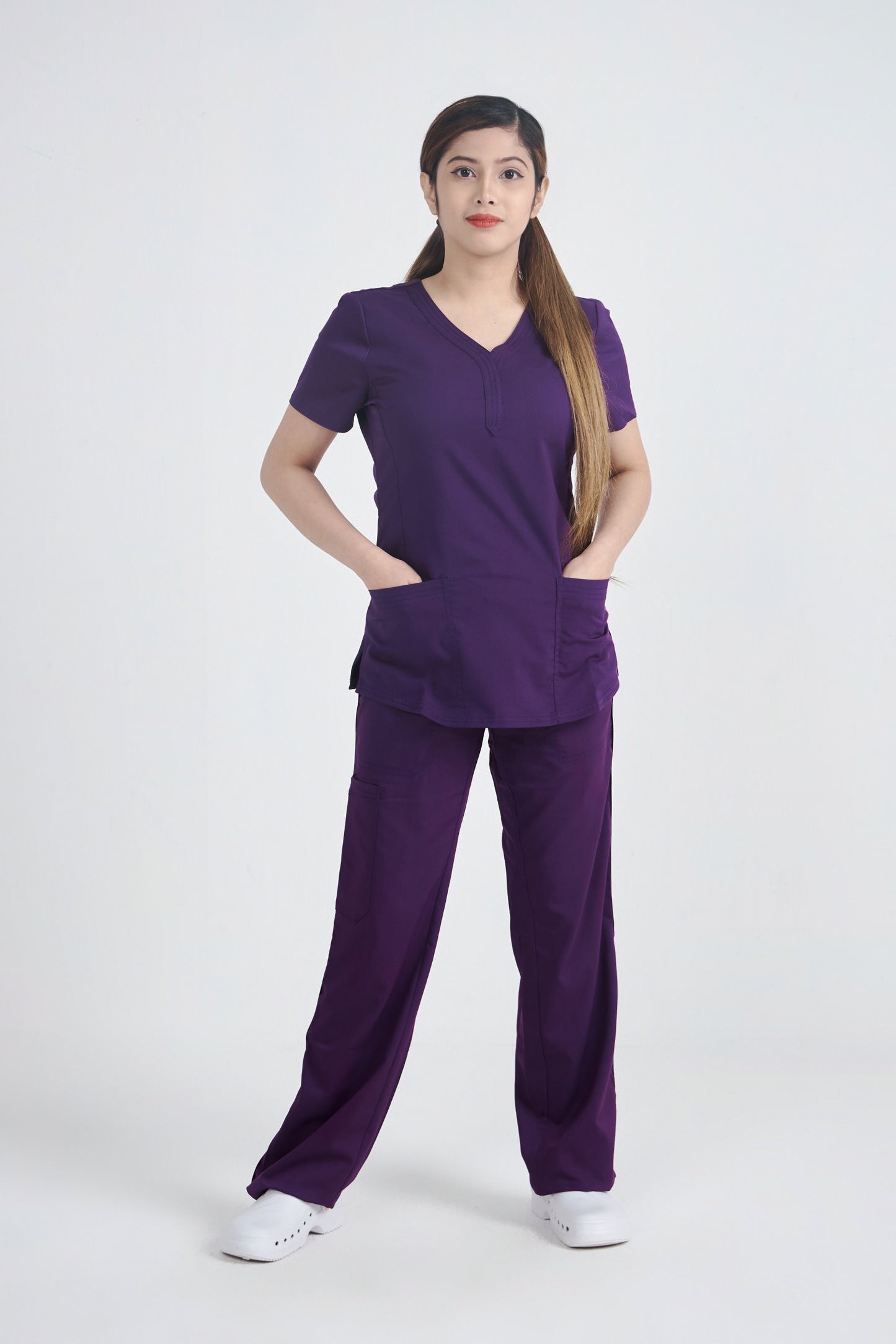 Purple Label - Jane & Tanya Women's Sporty Scrub Set