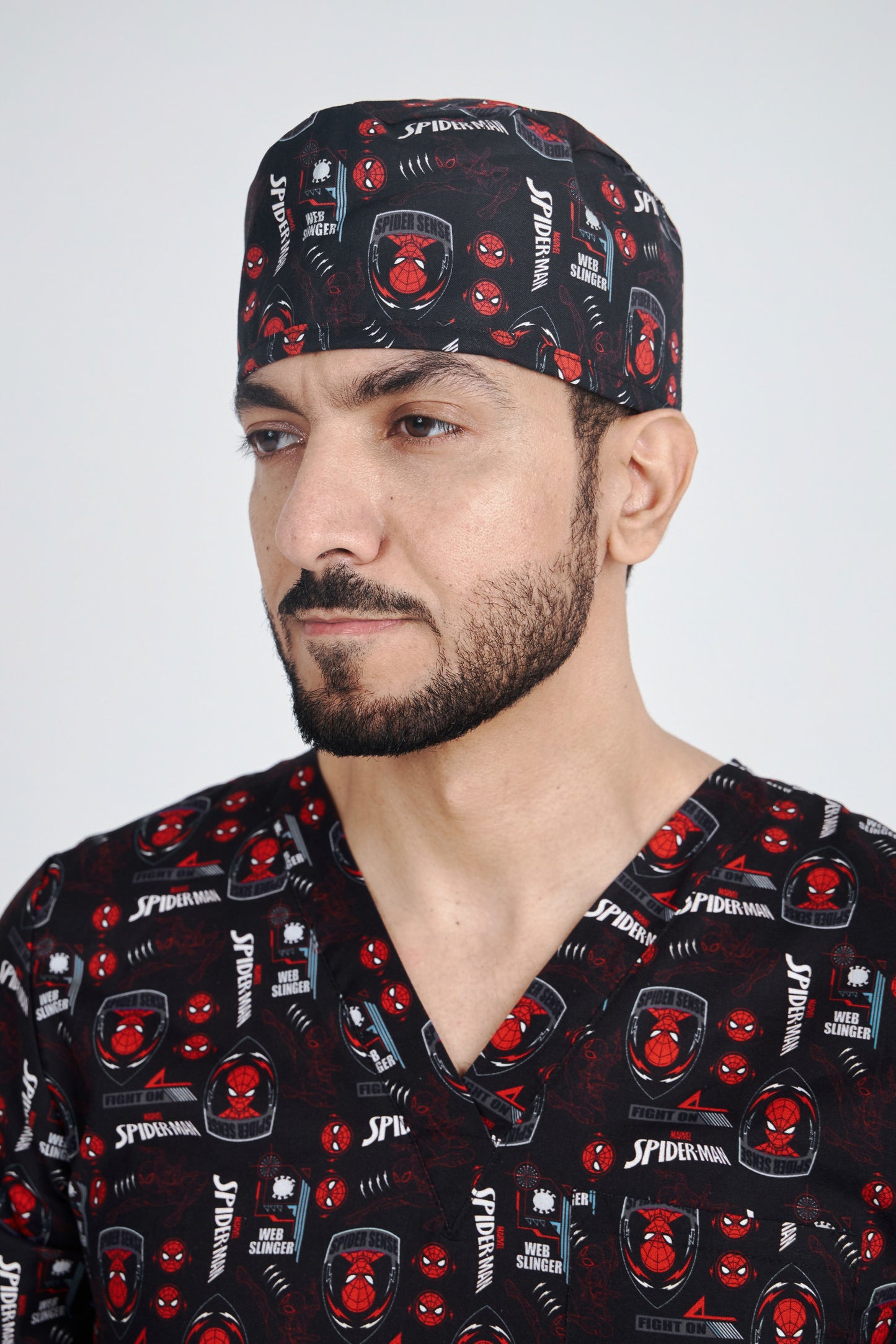 Spiderman Printed Scrub Hat