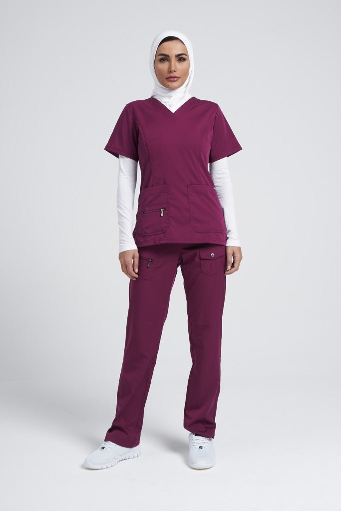 Adar Pro - Women's Elevated V-neck Scrub Scrub Set P4212-P4100