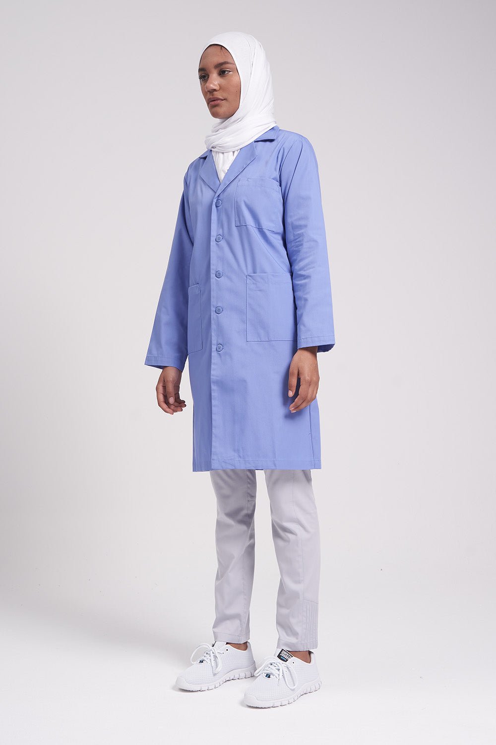 Unisex Labcoat 39" with Inner Pockets 803 - Ceil Blue