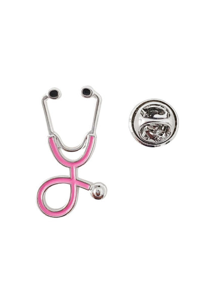 Stethoscope Pin Pink