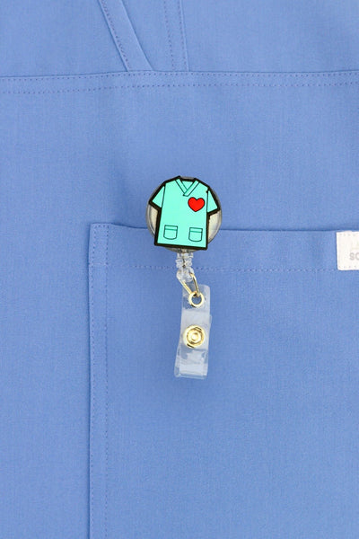 Scrub Heart ID Badge