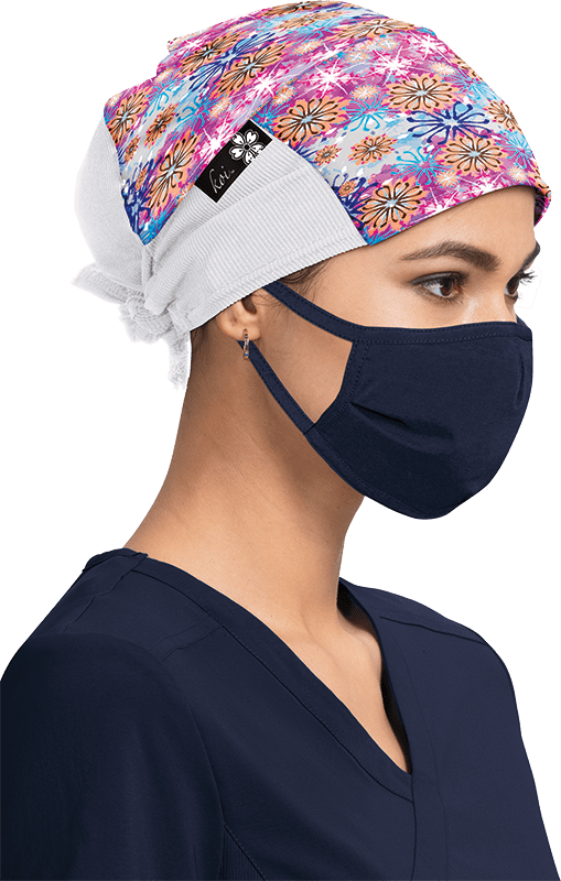 KOI Floral Bur Surgical Hat - A129 - FBS