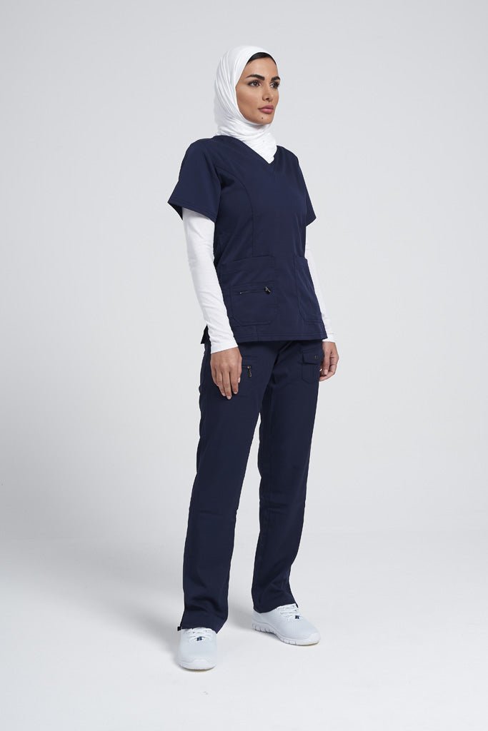 Adar Pro - Women's Elevated V-neck Scrub Scrub Set P4212-P4100, fifth view