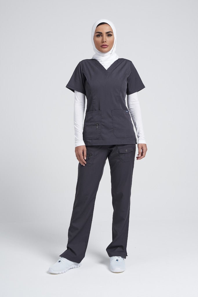 Adar Pro - Women's Elevated V-neck Scrub Scrub Set P4212-P4100, 25th view