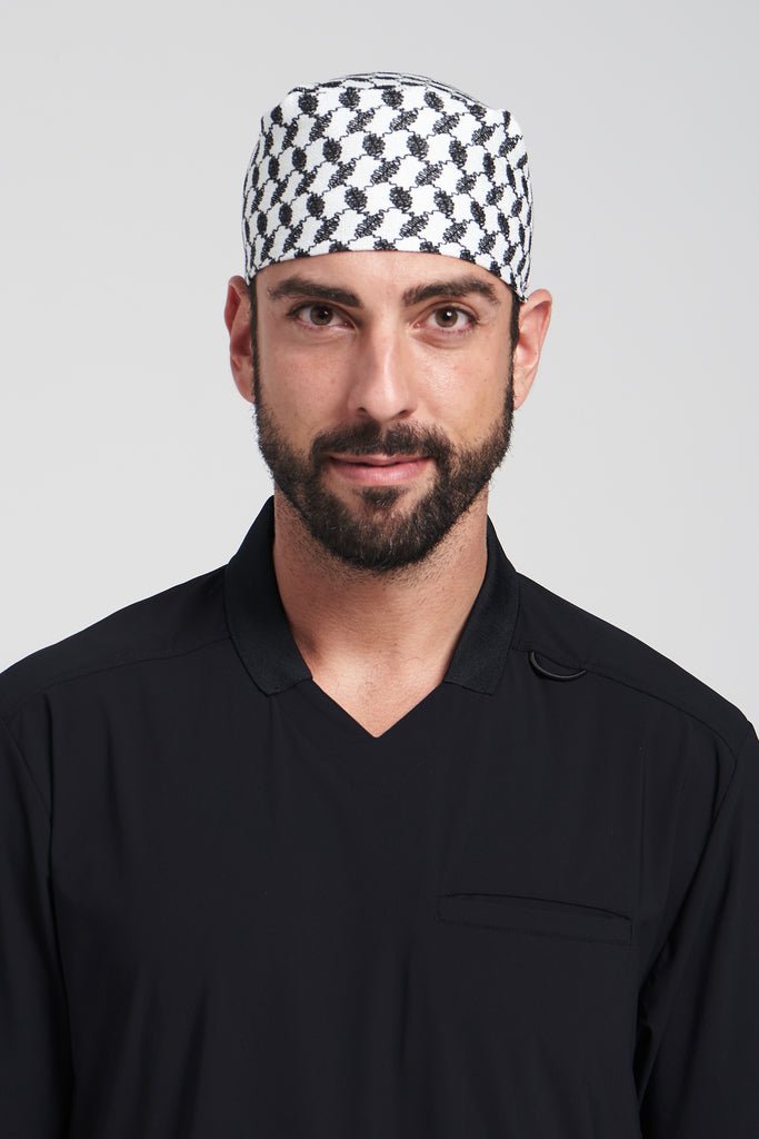 Arabian Black Ghutra Surgical Hat