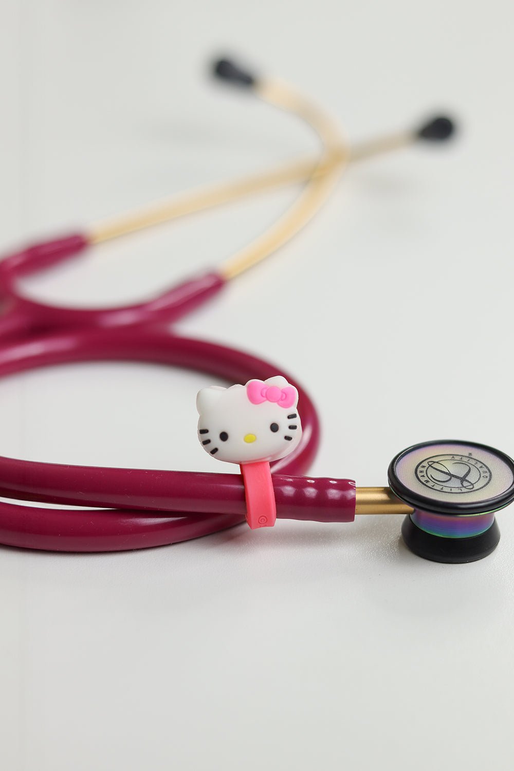 Cute paediatric stethoscope charm, third view