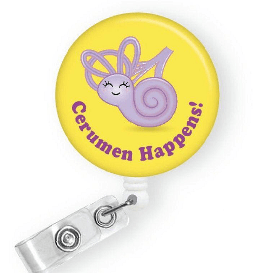 CONNIE COCHLEA/CERUMEN HAPPEN ID BADGE