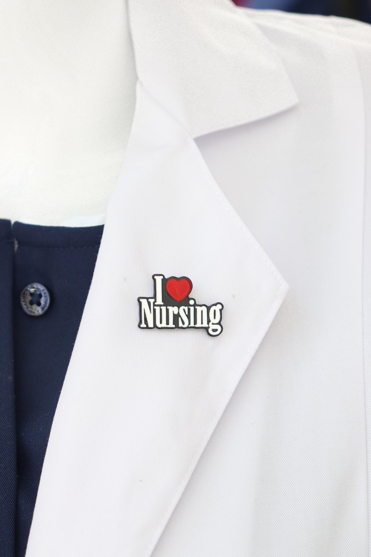 I Love Nursing Pin
