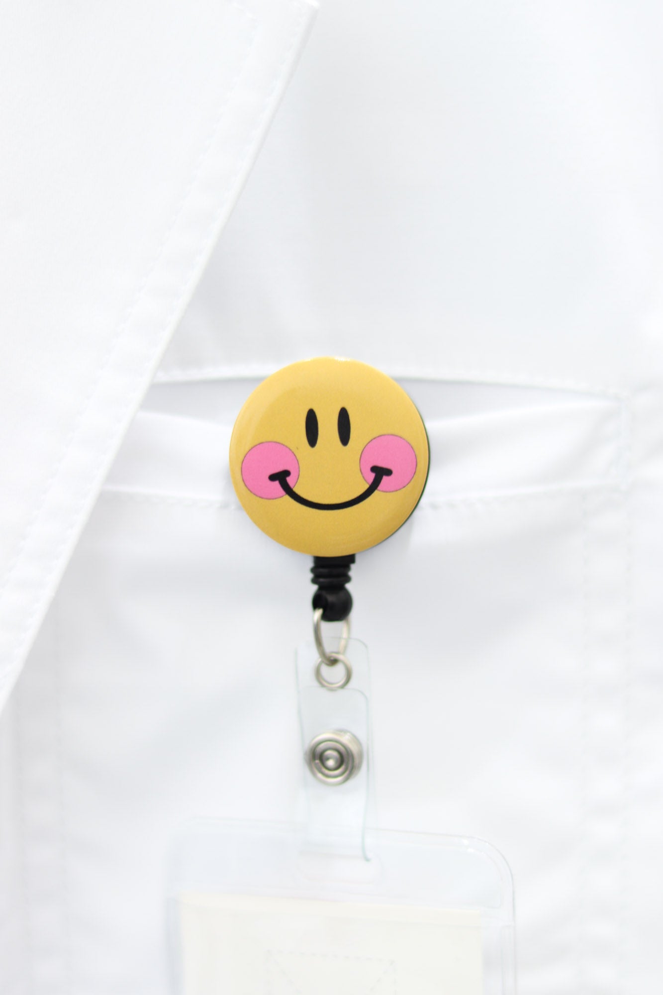 Smiley ID badge