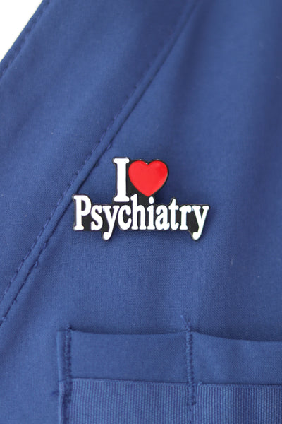 I Love Psychiatry Pin