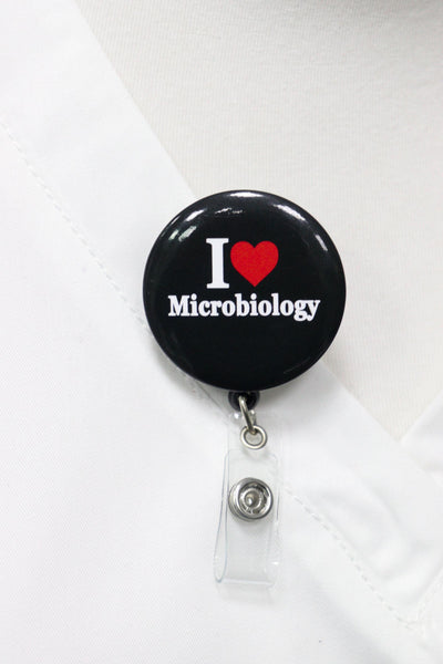 I Love Microbiology ID Badge