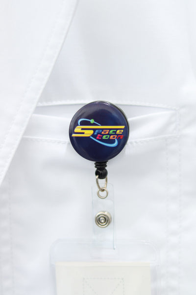 Spacetoon cartoon inspired design ID badge reel