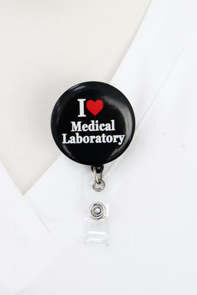 I Love Medical Laboratory ID Badge