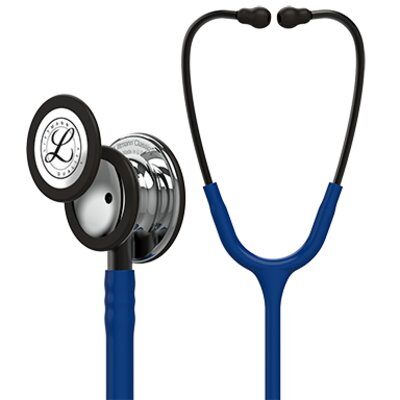3M™ ليتمان® كلاسيك الثالث™ سماعة الطبيب للمراقبة ، مرآة - قطعة الصدر النهائية ، أنبوب أزرق كحلي ، جذع الدخان وسماعة الرأس ، 27 بوصة ، 5863