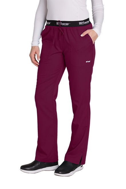 Grey's Anatomy Women's Logo Elastic Drawstring Waist Scrub Pant 4275