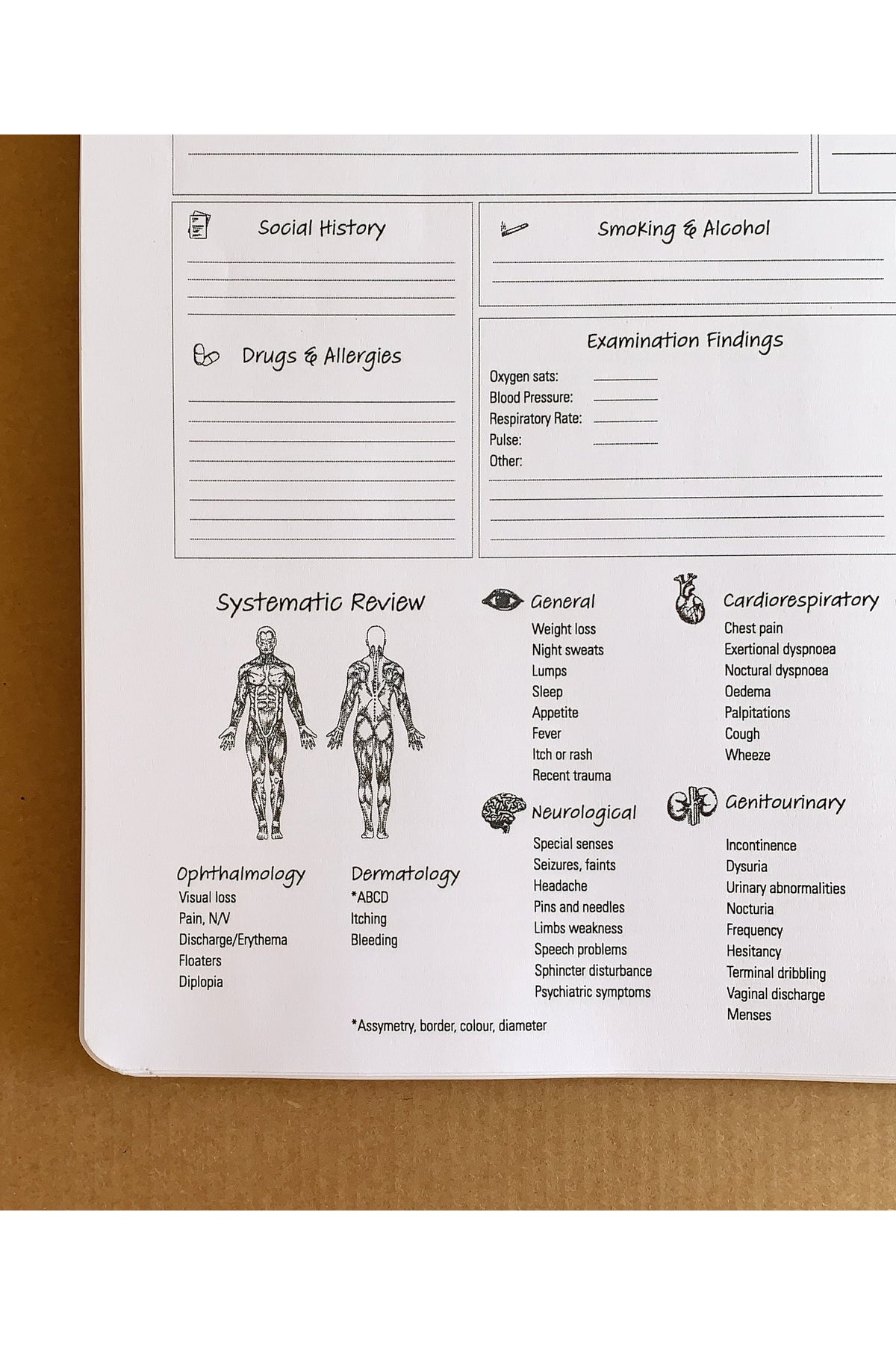 Medical Template Notebook, third view