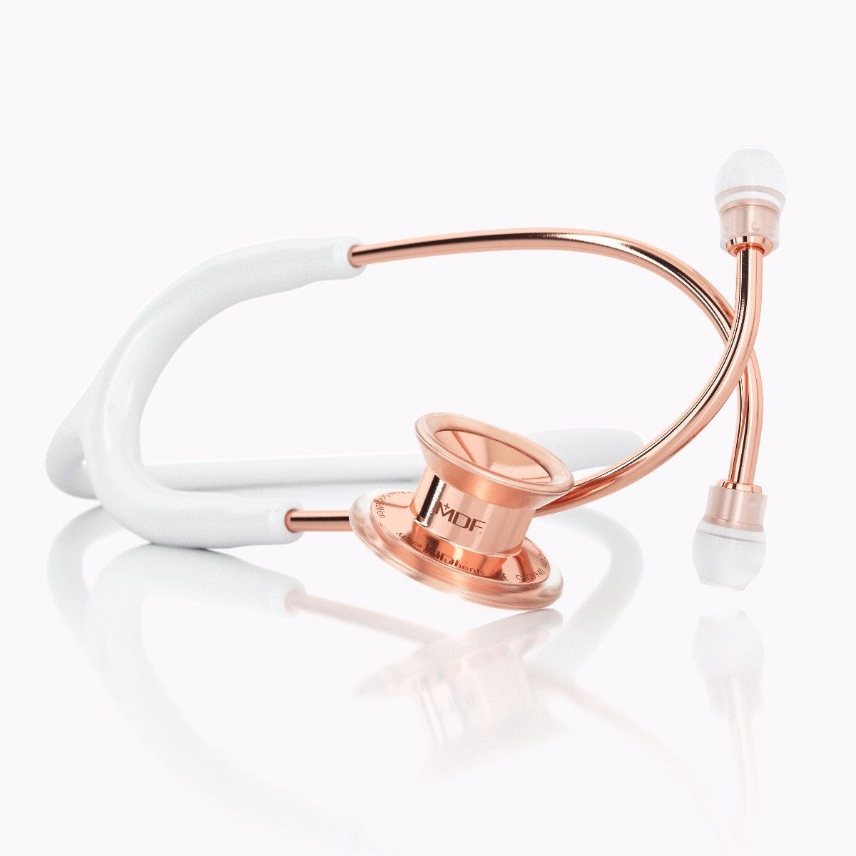 MD One® Pediatric Stethoscope Rose Gold/White