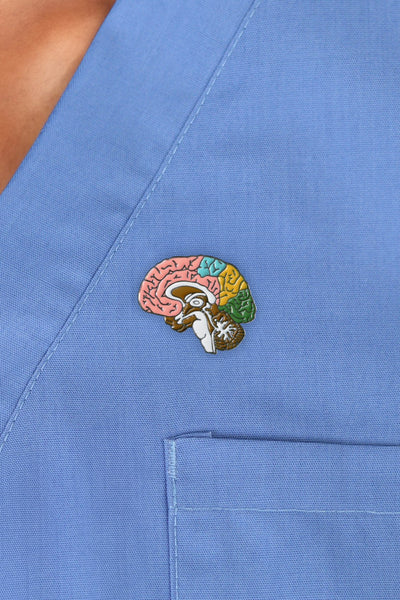 Colorful Brain Pin