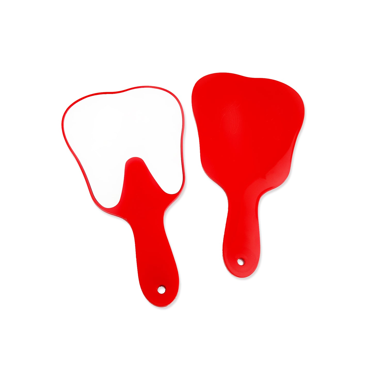 Tooth shaped mirror in different colors