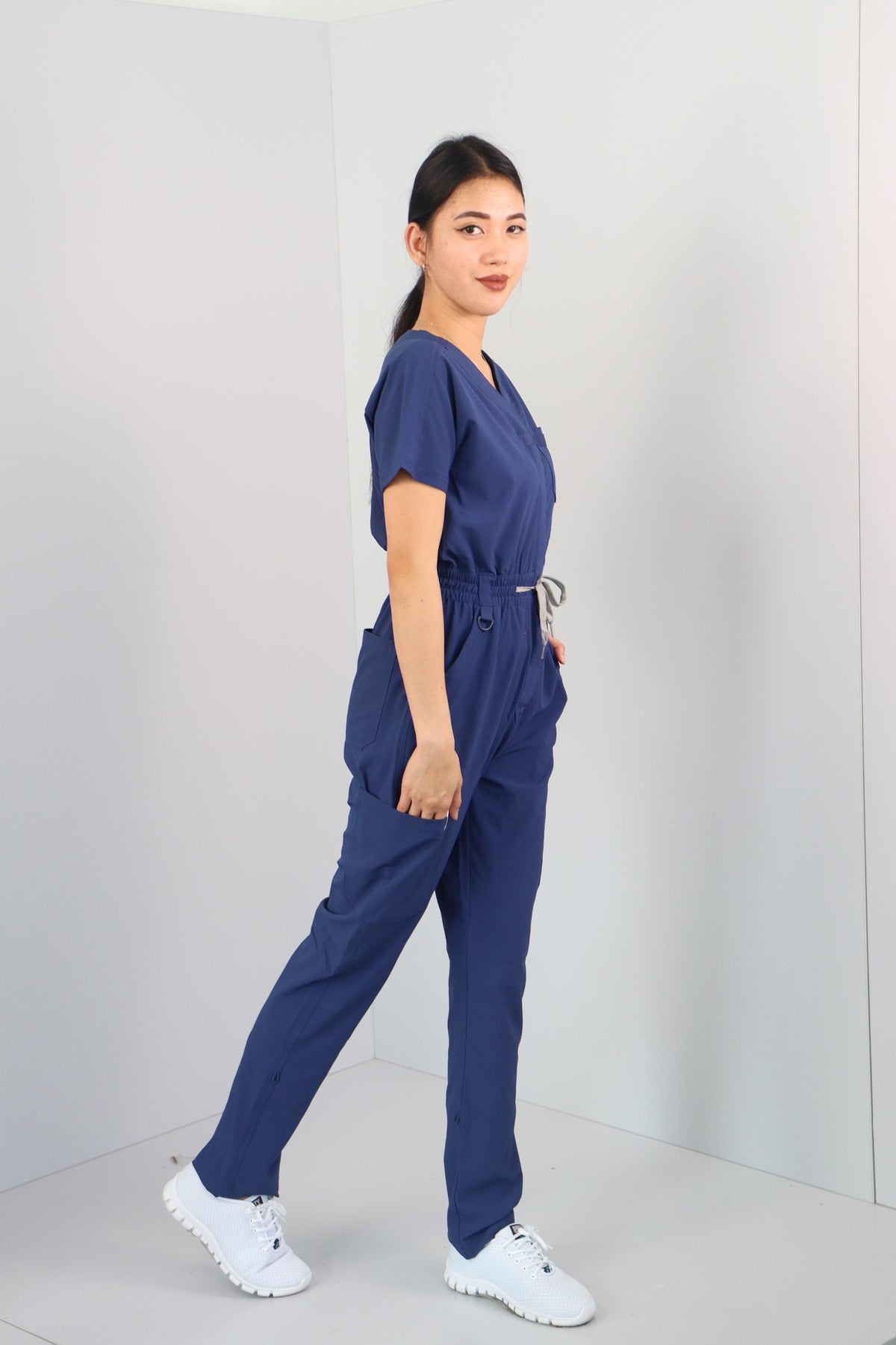 Renew Womens Zip Front Jumpsuit 3134, second view
