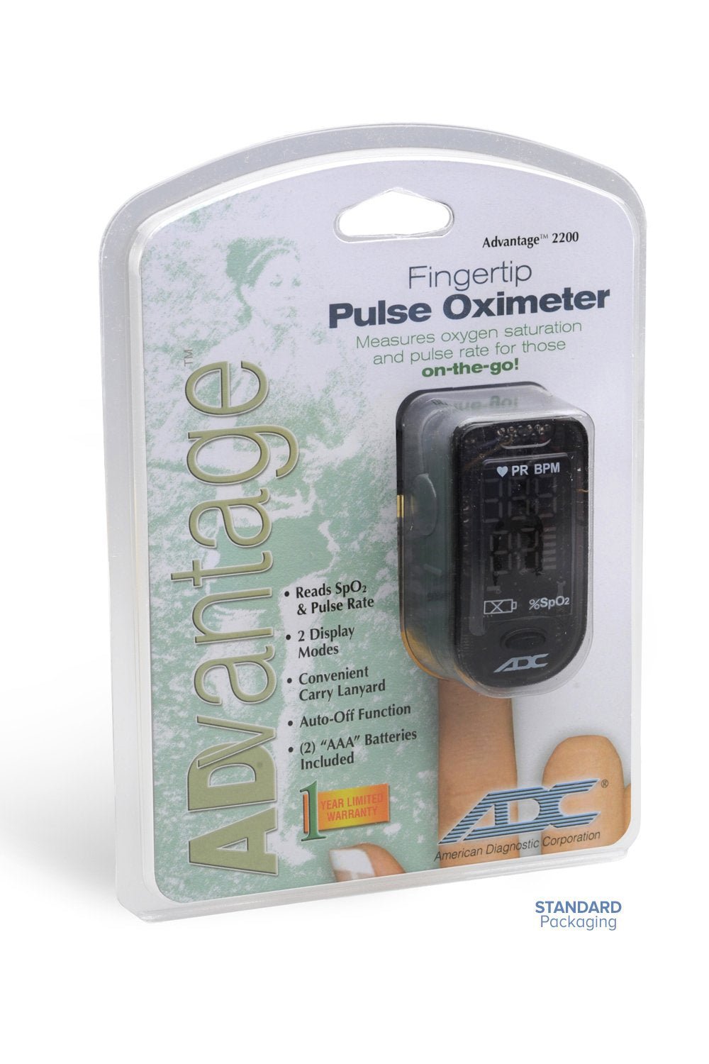 ADC Advantage™ Fingertip Pulse Oximeter - 2200