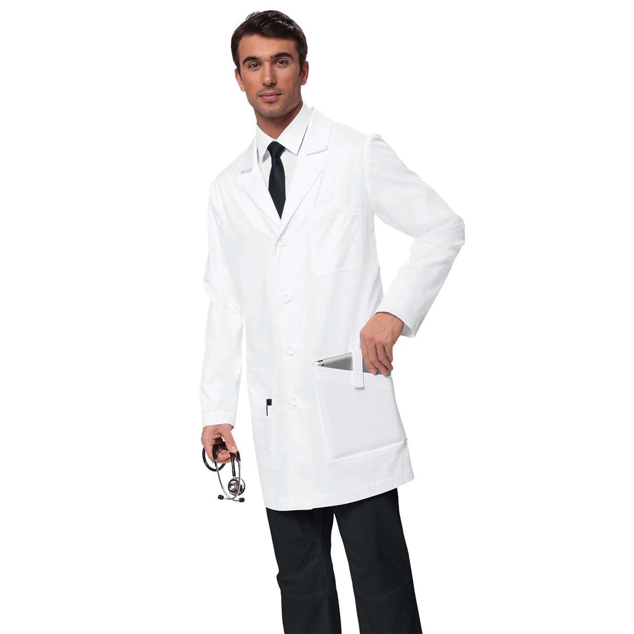 JACK Classic button-front lab coat for men